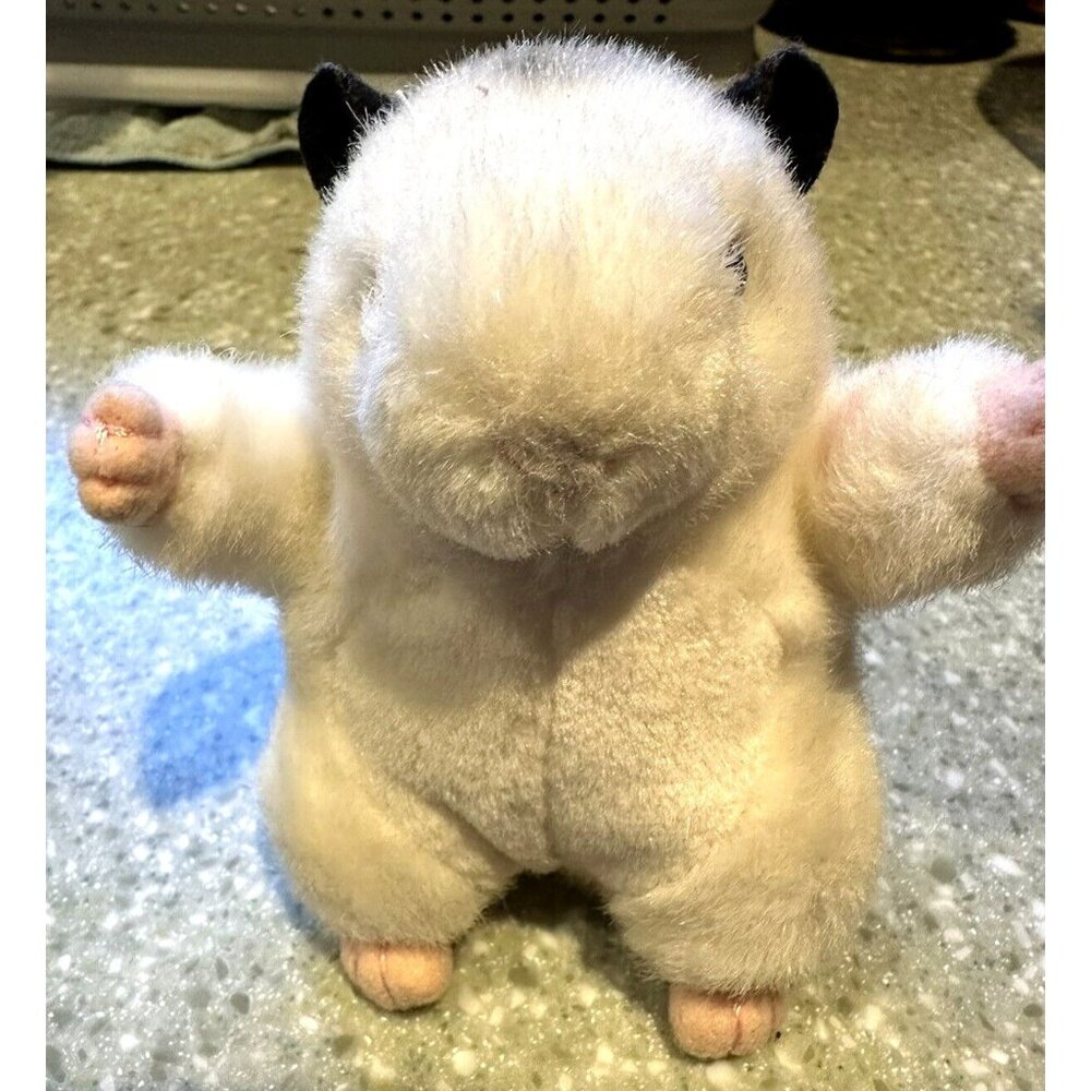 A&A Aurora Plush Stuffed Animal Mini Hamster Gerbil Black White  Toy Realistic